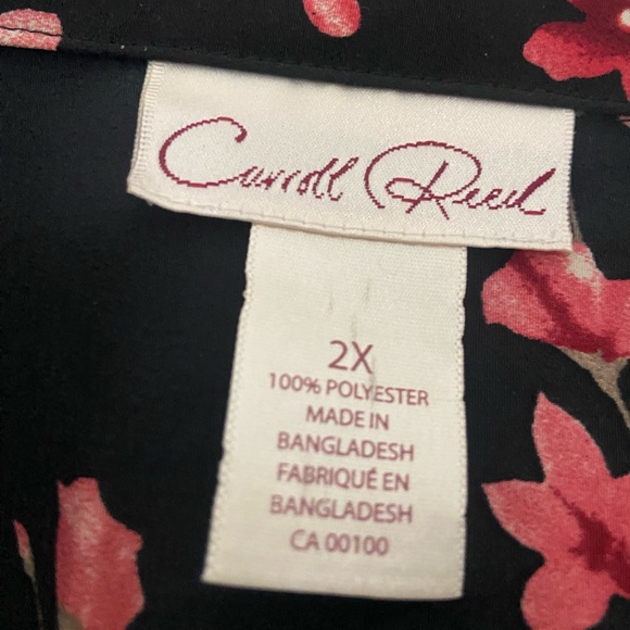 Floral Black/Pink Women's Top - Picture 5 of 8